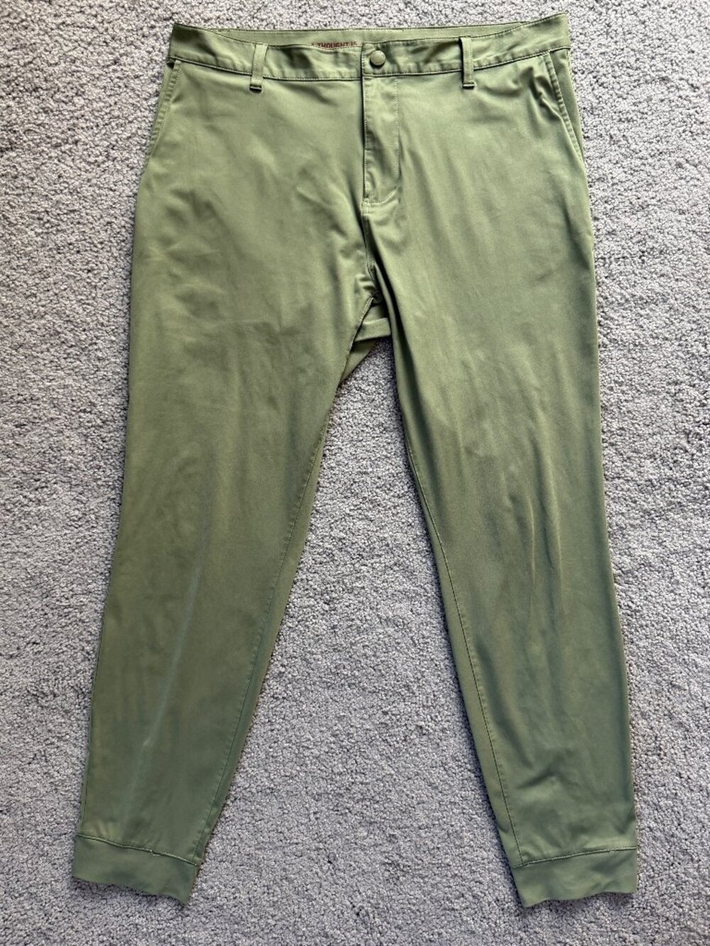 Rhone Commuter Jogger Olivine Green Size 35 Ankle Zip Pant